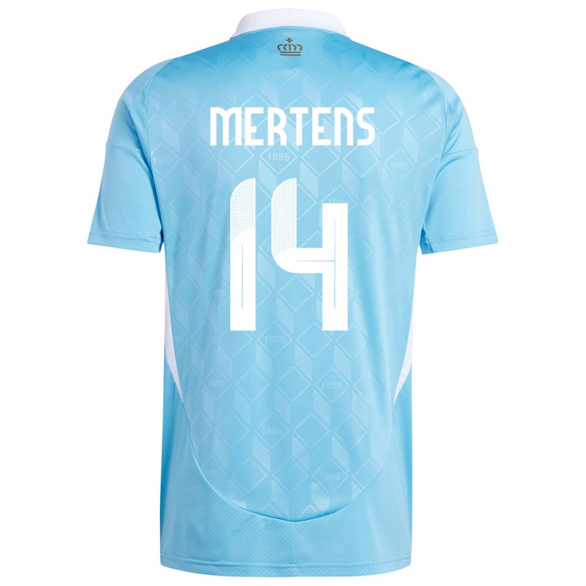 Kinder Belgien Dries Mertens #14 Blau Auswärtstrikot Trikot 24-26 T-Shirt Österreich