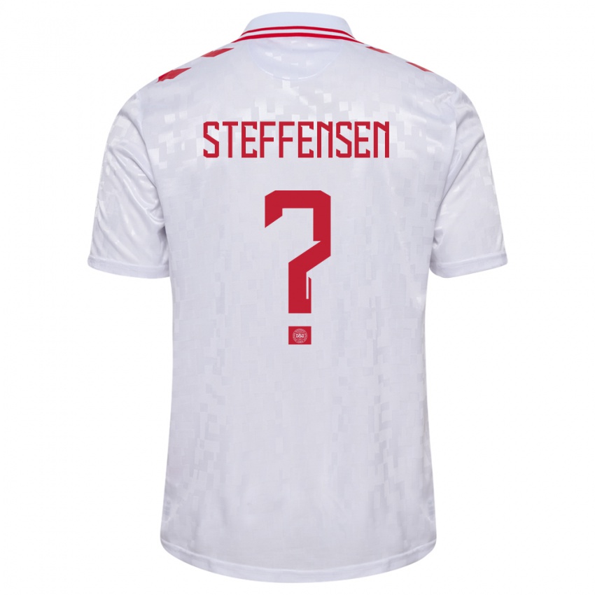 Kinder Dänemark Mark Steffensen #0 Weiß Auswärtstrikot Trikot 24-26 T-Shirt Österreich