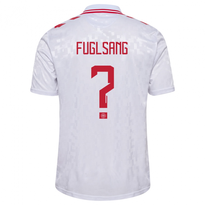 Kinder Dänemark Adam Fuglsang #0 Weiß Auswärtstrikot Trikot 24-26 T-Shirt Österreich