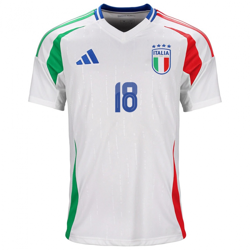 Kinder Italien Kevin Zeroli #18 Weiß Auswärtstrikot Trikot 24-26 T-Shirt Österreich