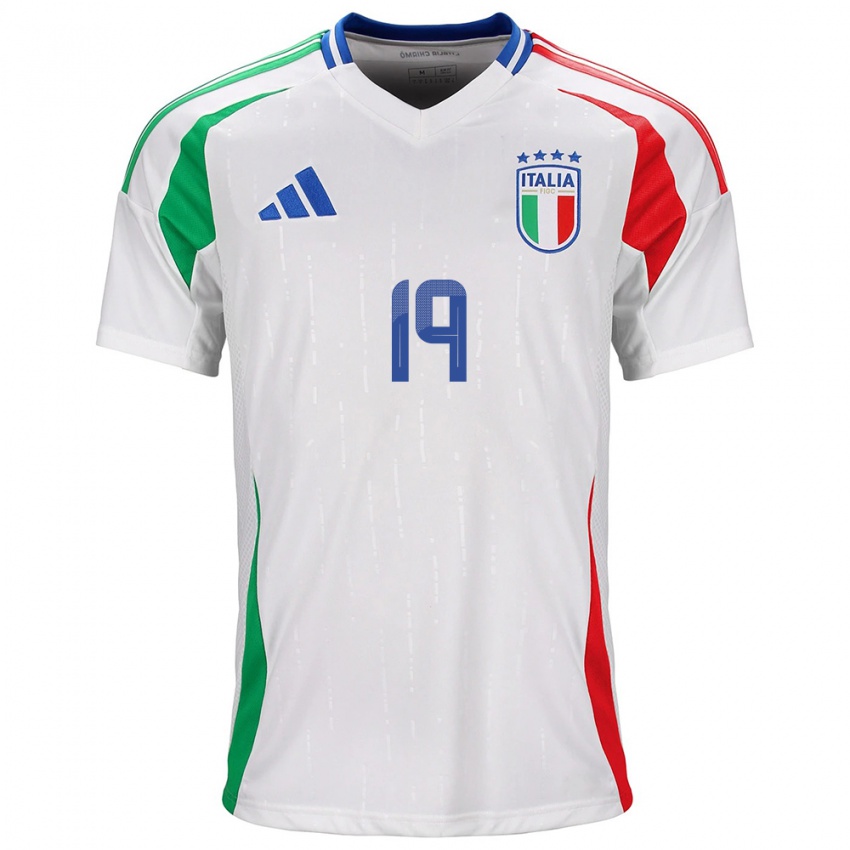 Kinder Italien Martina Lenzini #19 Weiß Auswärtstrikot Trikot 24-26 T-Shirt Österreich