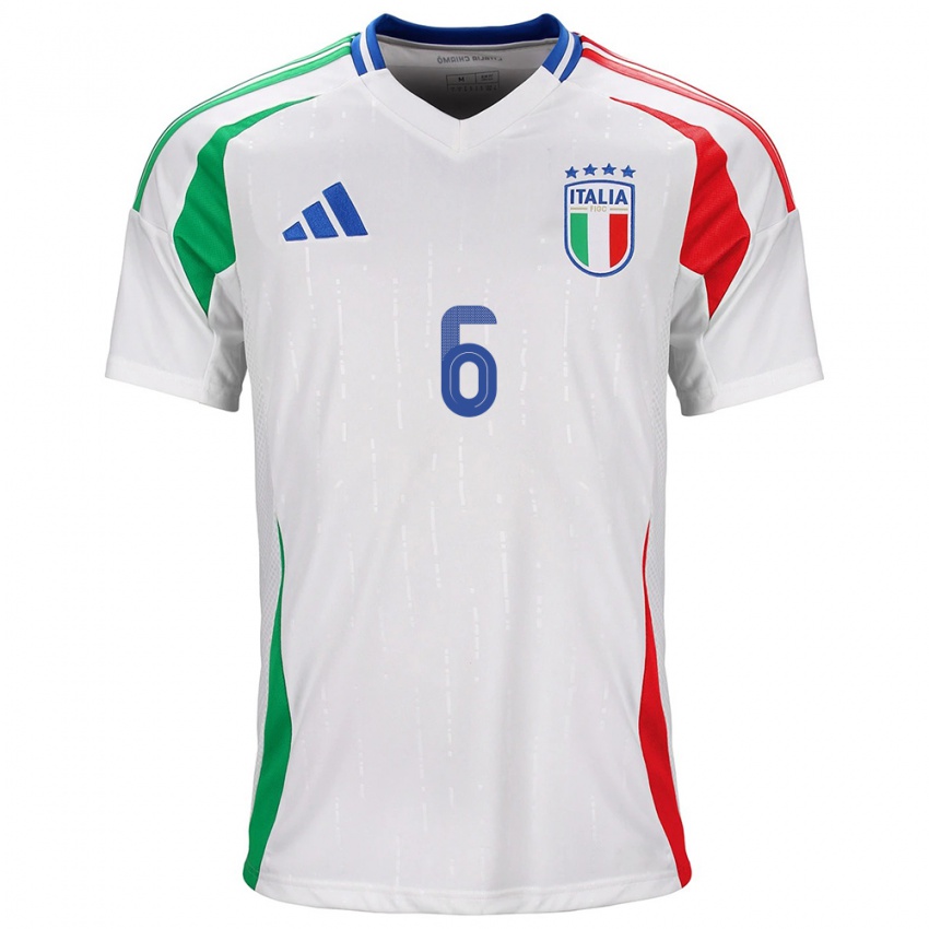 Kinder Italien Federico Gatti #6 Weiß Auswärtstrikot Trikot 24-26 T-Shirt Österreich