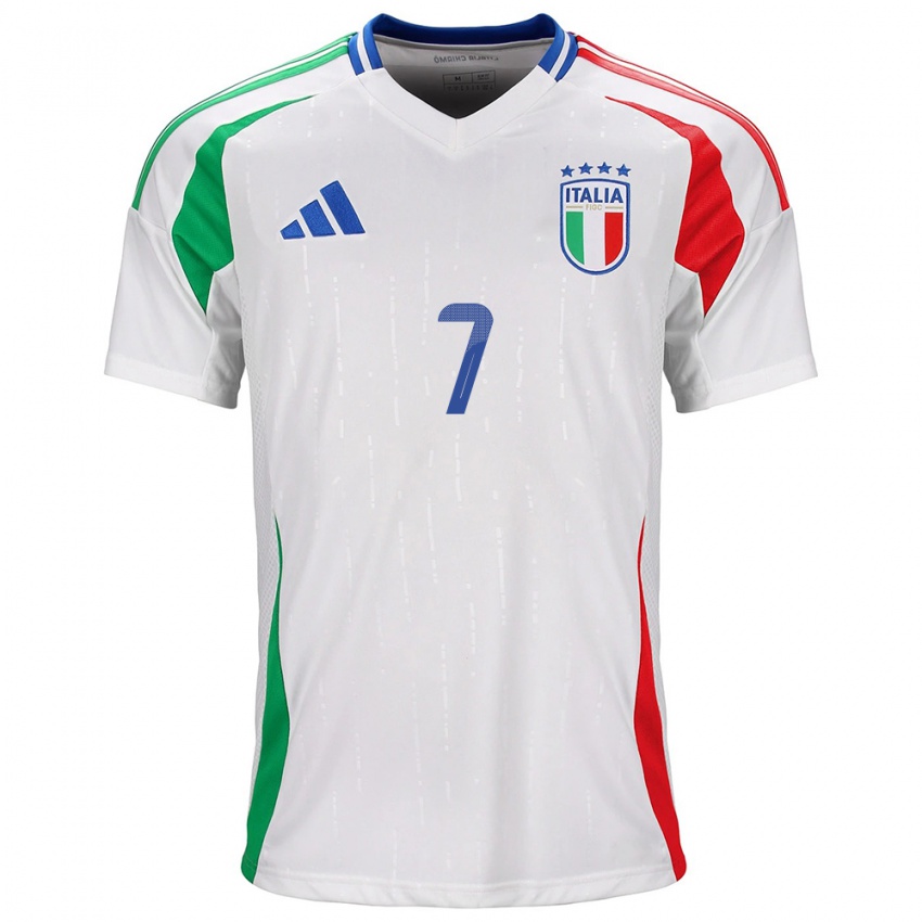 Kinder Italien Alphadjo Cissè #7 Weiß Auswärtstrikot Trikot 24-26 T-Shirt Österreich