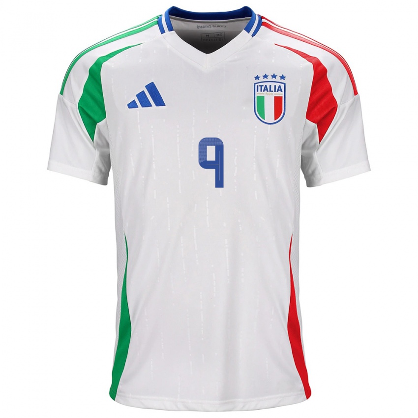 Kinder Italien Valentina Giacinti #9 Weiß Auswärtstrikot Trikot 24-26 T-Shirt Österreich