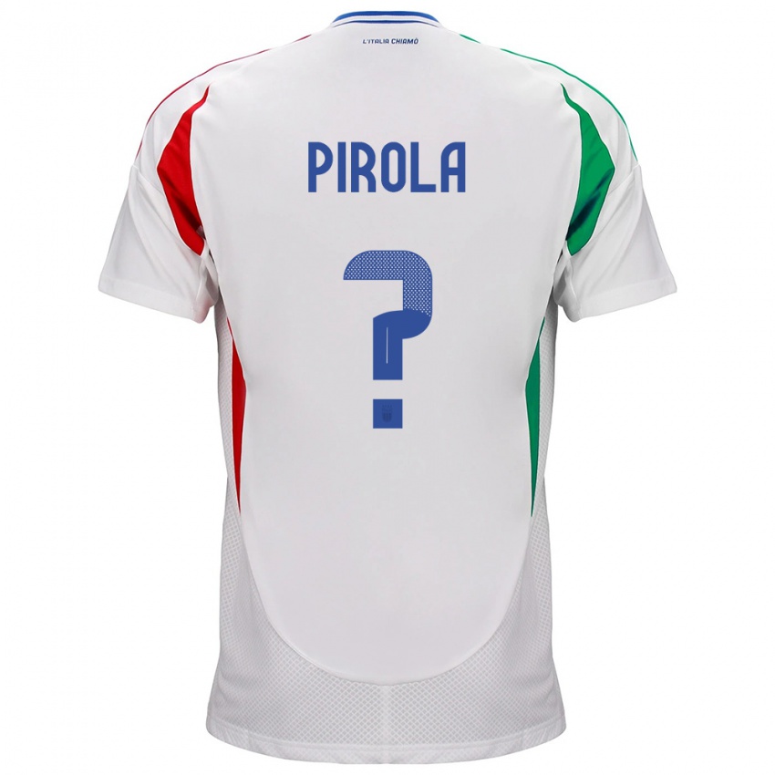 Kinder Italien Lorenzo Pirola #0 Weiß Auswärtstrikot Trikot 24-26 T-Shirt Österreich