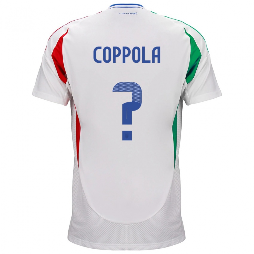 Kinder Italien Diego Coppola #0 Weiß Auswärtstrikot Trikot 24-26 T-Shirt Österreich