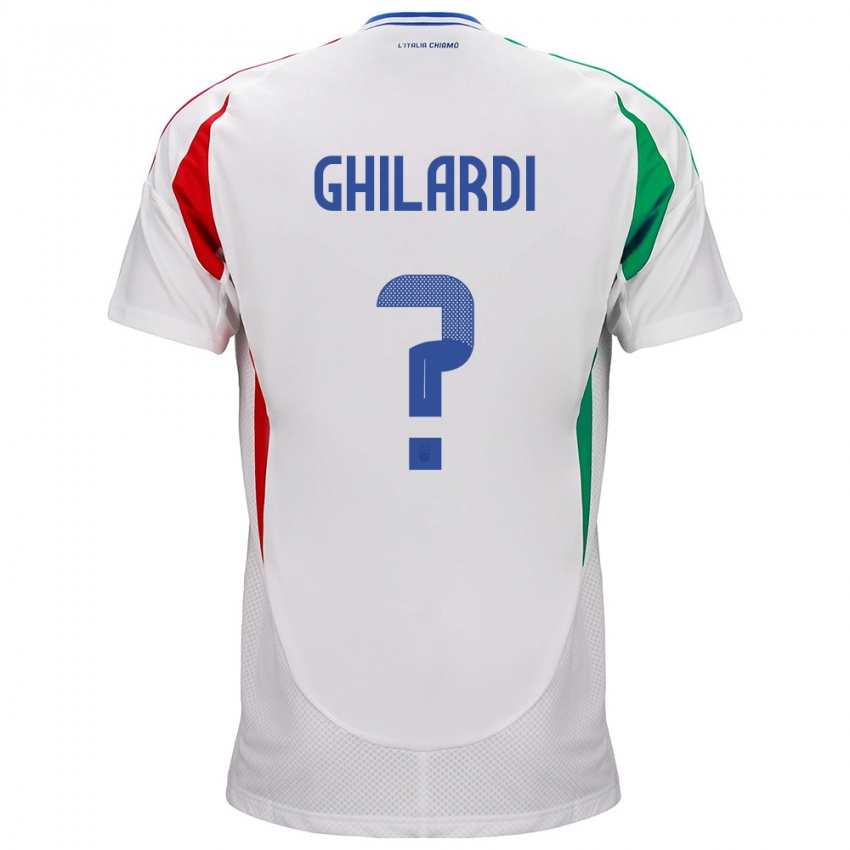 Kinder Italien Daniele Ghilardi #0 Weiß Auswärtstrikot Trikot 24-26 T-Shirt Österreich