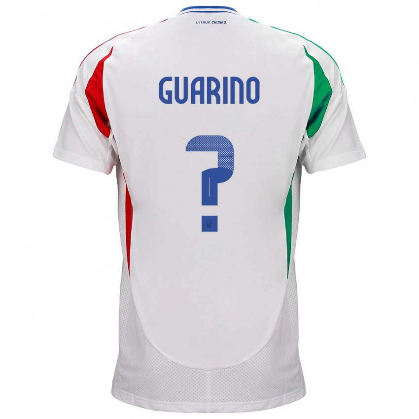 Kinder Italien Gabriele Guarino #0 Weiß Auswärtstrikot Trikot 24-26 T-Shirt Österreich