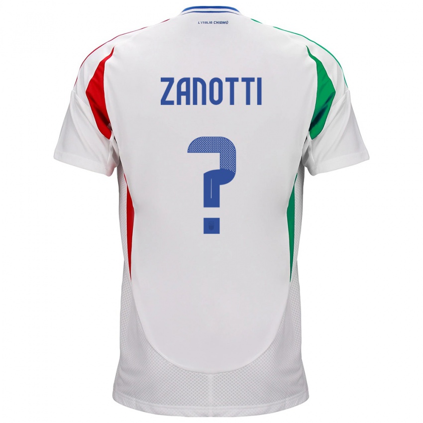 Kinder Italien Mattia Zanotti #0 Weiß Auswärtstrikot Trikot 24-26 T-Shirt Österreich