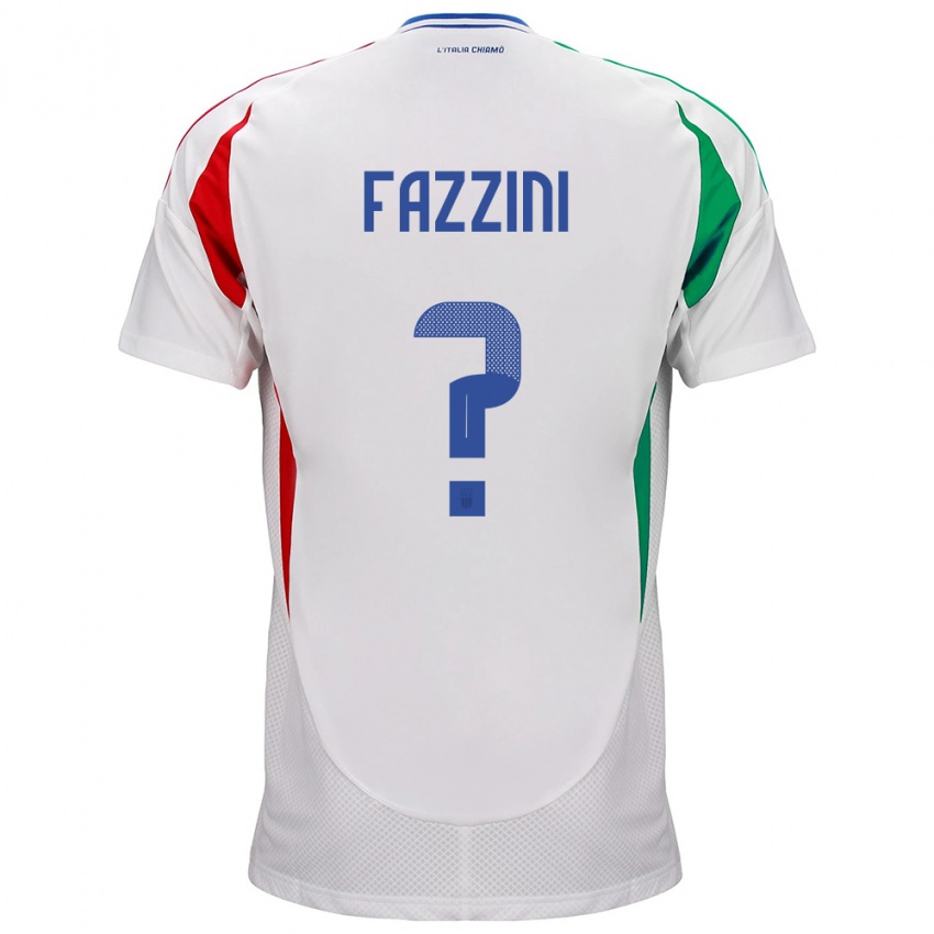 Kinder Italien Jacopo Fazzini #0 Weiß Auswärtstrikot Trikot 24-26 T-Shirt Österreich