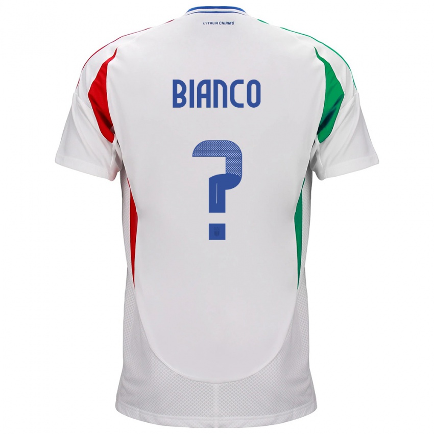 Kinder Italien Alessandro Bianco #0 Weiß Auswärtstrikot Trikot 24-26 T-Shirt Österreich