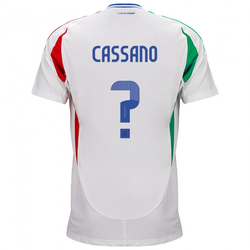 Kinder Italien Claudio Cassano #0 Weiß Auswärtstrikot Trikot 24-26 T-Shirt Österreich