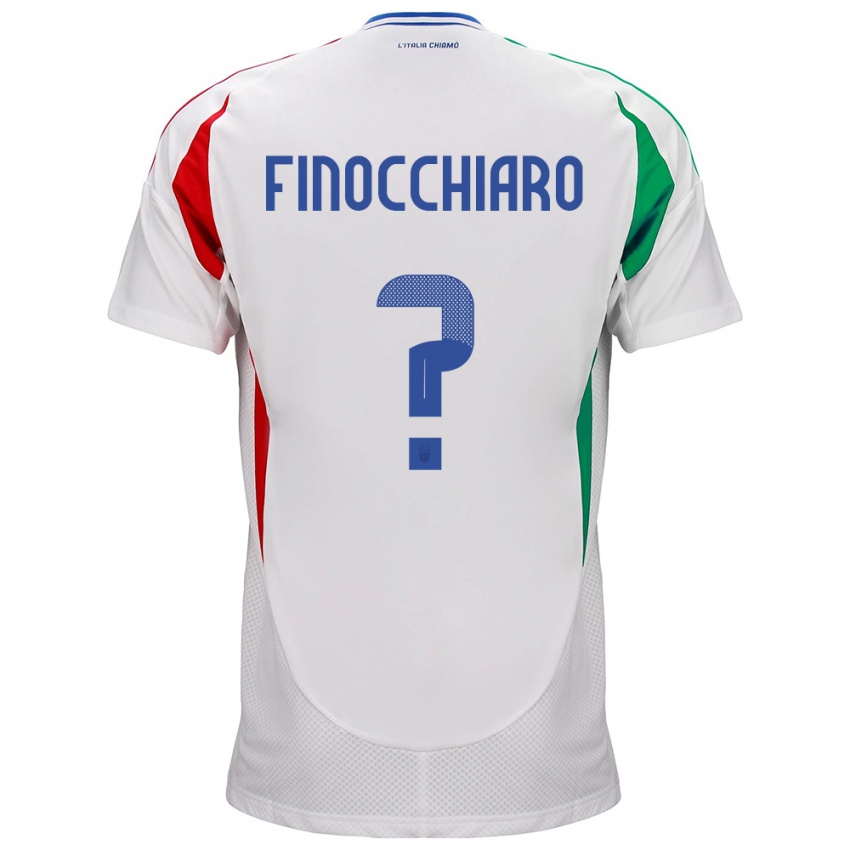 Kinder Italien Gabriele Finocchiaro #0 Weiß Auswärtstrikot Trikot 24-26 T-Shirt Österreich