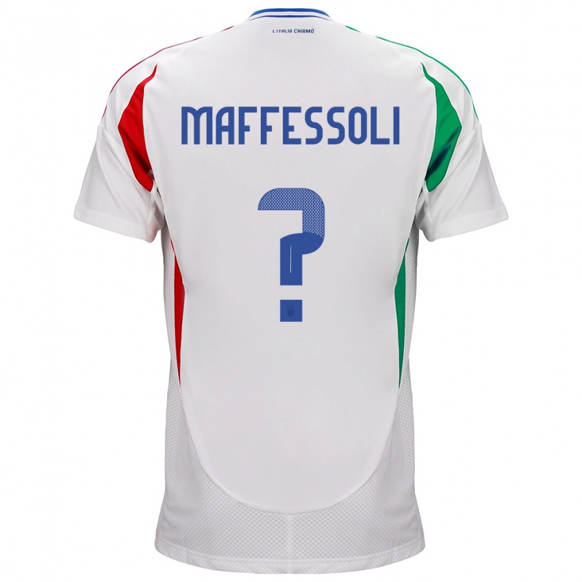 Kinder Italien Manuel Maffessoli #0 Weiß Auswärtstrikot Trikot 24-26 T-Shirt Österreich