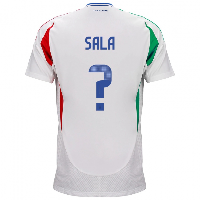 Kinder Italien Emanuele Sala #0 Weiß Auswärtstrikot Trikot 24-26 T-Shirt Österreich