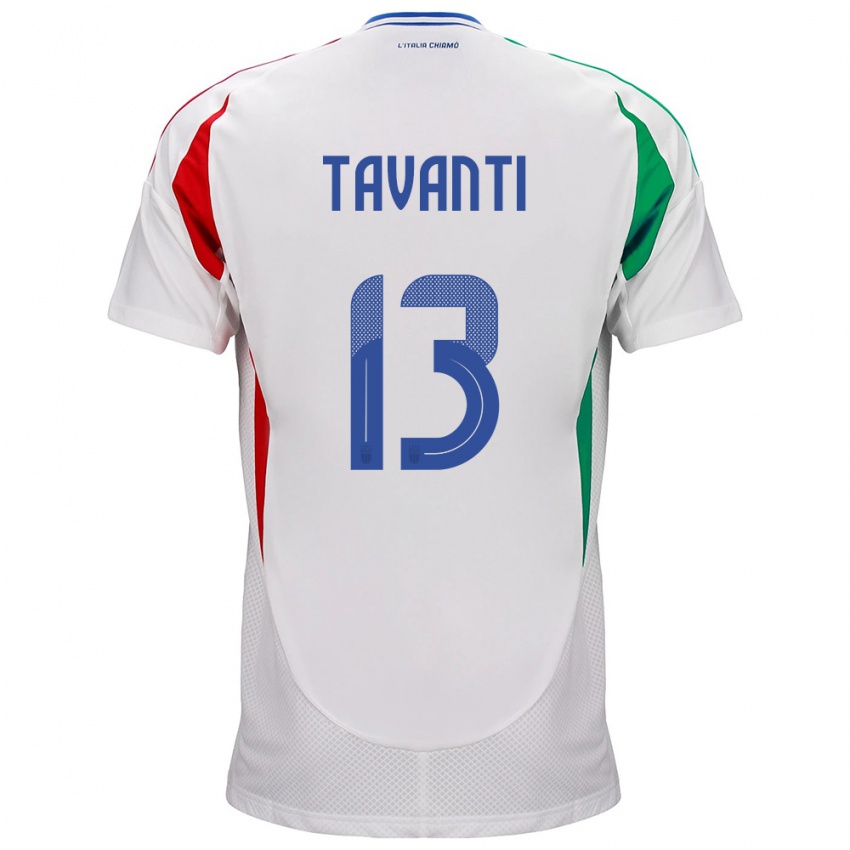 Kinder Italien Samuele Tavanti #13 Weiß Auswärtstrikot Trikot 24-26 T-Shirt Österreich