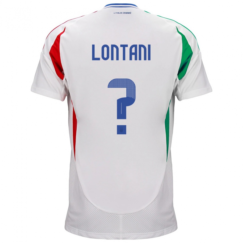 Kinder Italien Simone Lontani #0 Weiß Auswärtstrikot Trikot 24-26 T-Shirt Österreich