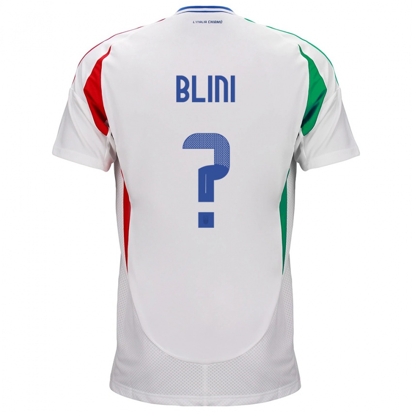 Kinder Italien Oliver Blini #0 Weiß Auswärtstrikot Trikot 24-26 T-Shirt Österreich