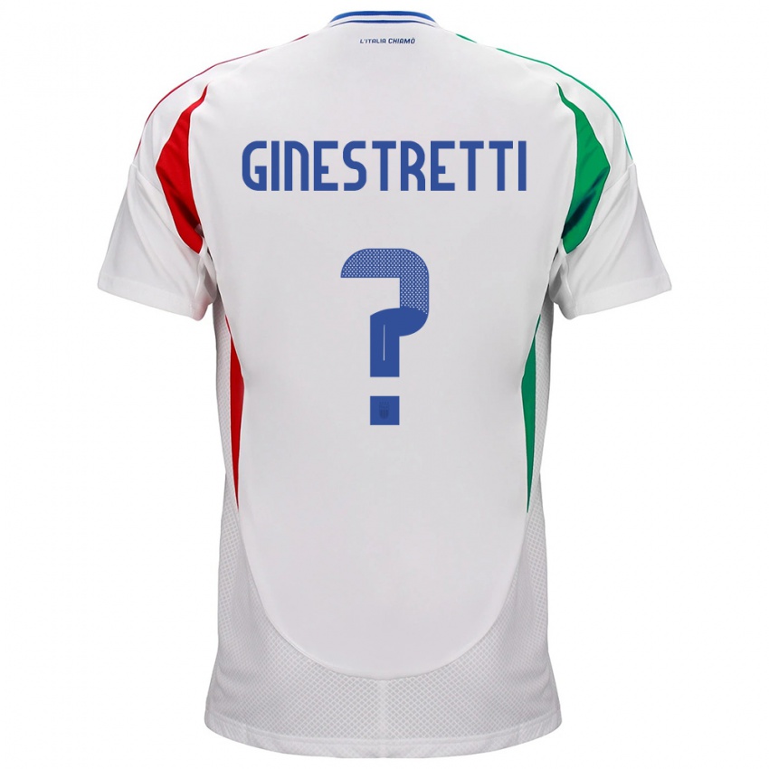 Kinder Italien Davide Ginestretti #0 Weiß Auswärtstrikot Trikot 24-26 T-Shirt Österreich