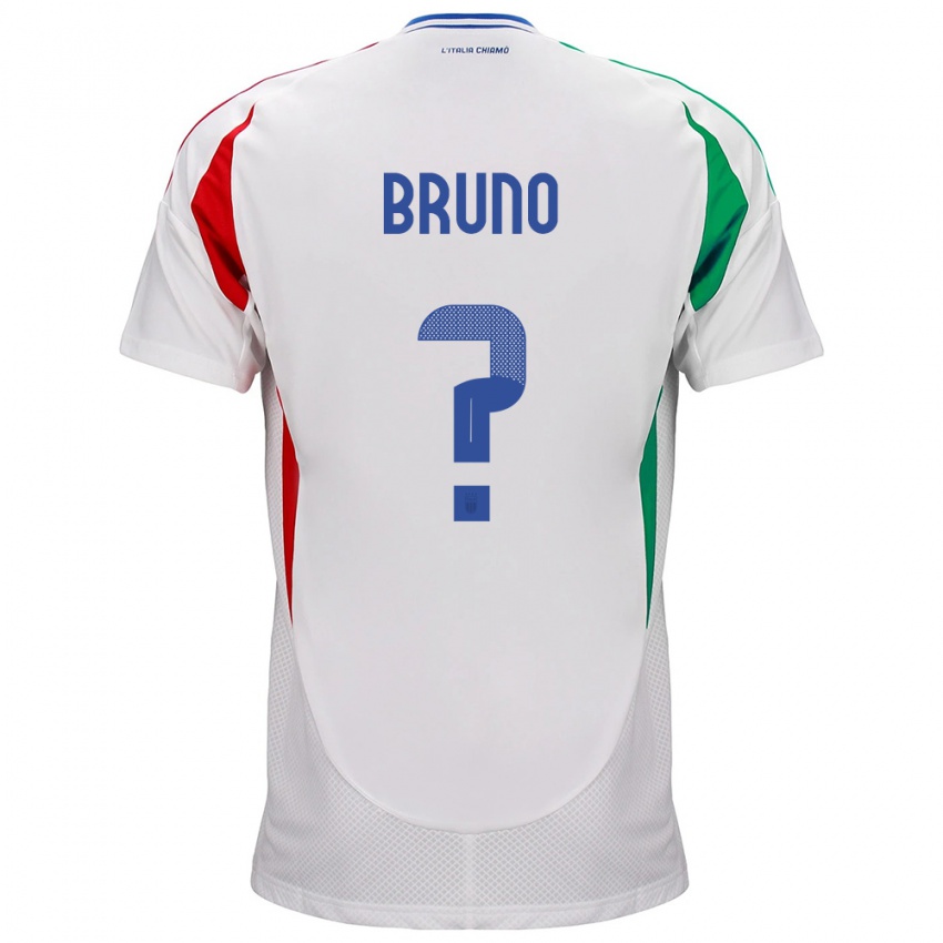 Kinder Italien Giovanni Bruno #0 Weiß Auswärtstrikot Trikot 24-26 T-Shirt Österreich