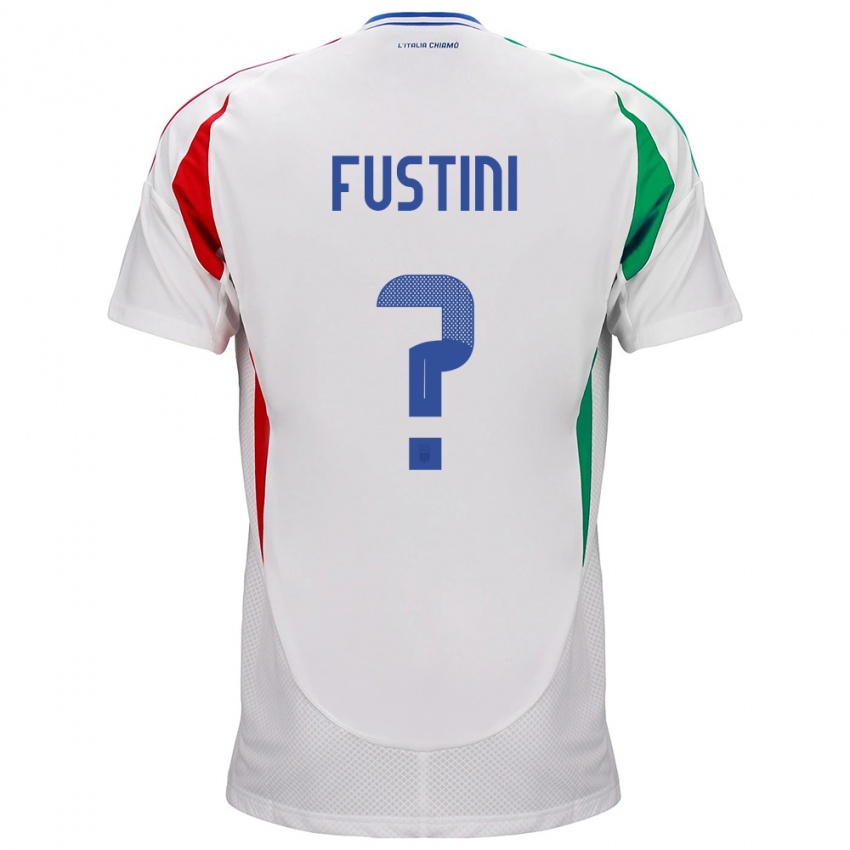 Kinder Italien Kevin Fustini #0 Weiß Auswärtstrikot Trikot 24-26 T-Shirt Österreich