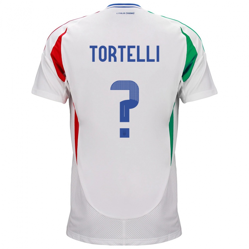 Kinder Italien Alice Tortelli #0 Weiß Auswärtstrikot Trikot 24-26 T-Shirt Österreich