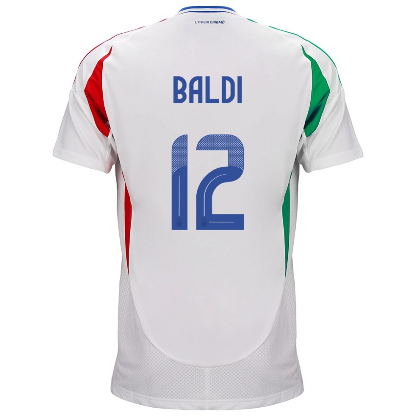 Kinder Italien Rachele Baldi #12 Weiß Auswärtstrikot Trikot 24-26 T-Shirt Österreich