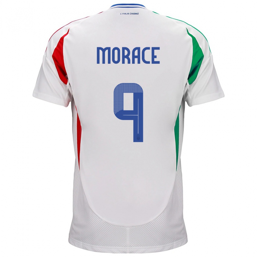 Kinder Italien Carolina Morace #9 Weiß Auswärtstrikot Trikot 24-26 T-Shirt Österreich