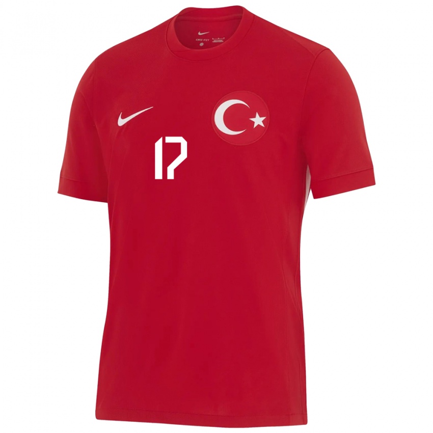 Kinder Türkei Abdurrahman Bayram #17 Rot Auswärtstrikot Trikot 24-26 T-Shirt Österreich