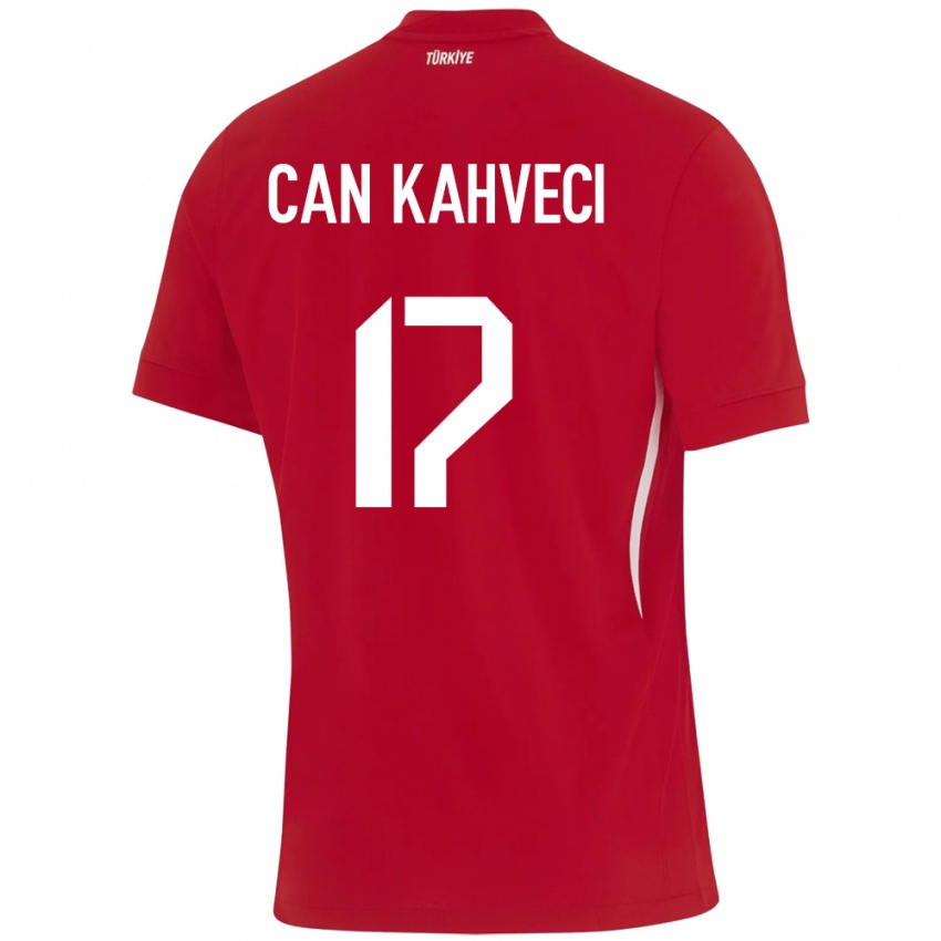 Kinder Türkei İrfan Can Kahveci #17 Rot Auswärtstrikot Trikot 24-26 T-Shirt Österreich