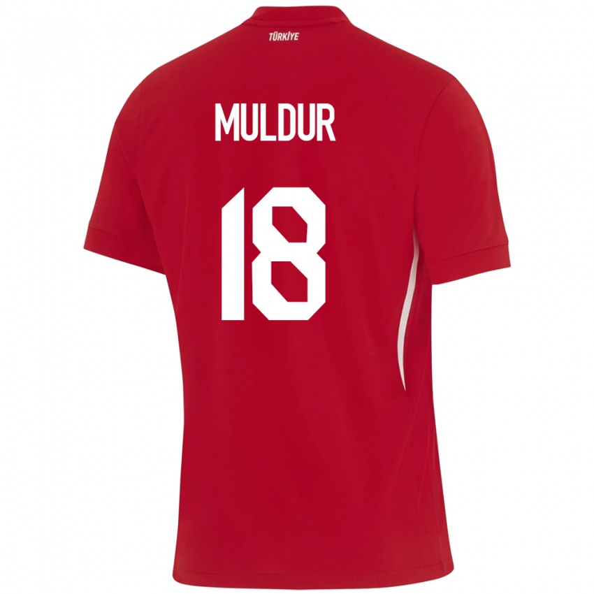 Kinder Türkei Mert Müldür #18 Rot Auswärtstrikot Trikot 24-26 T-Shirt Österreich