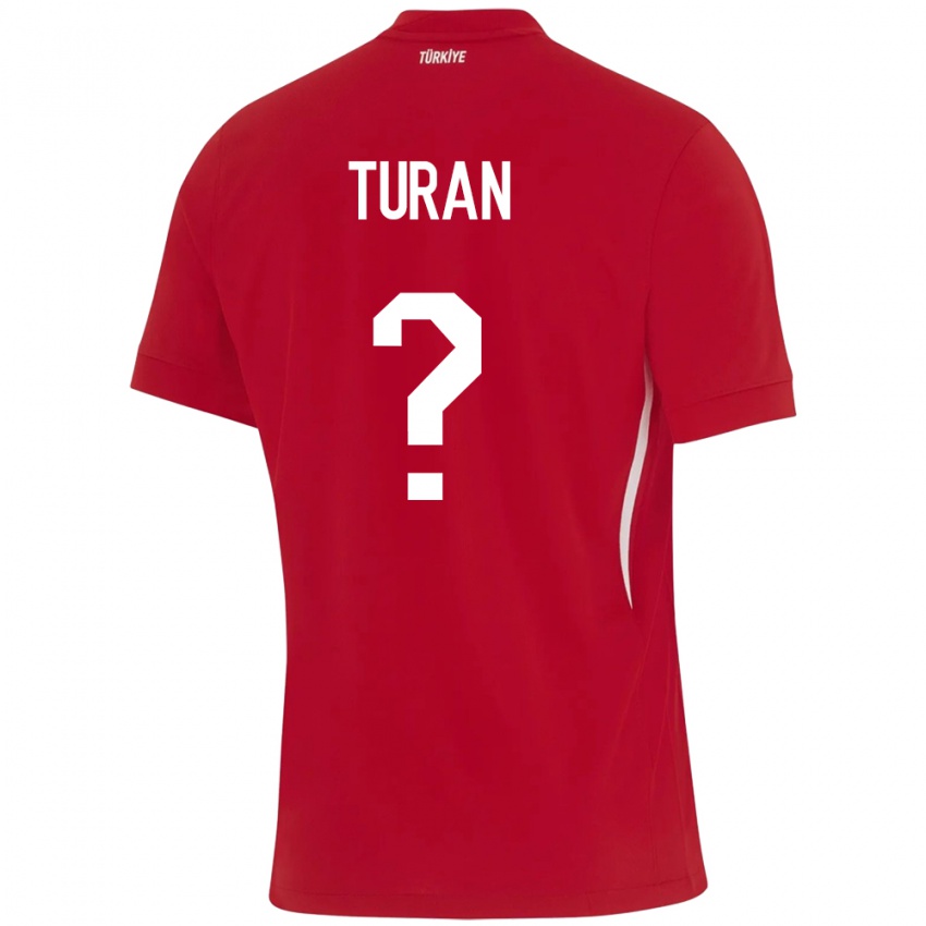 Kinder Türkei Hasan Turan #0 Rot Auswärtstrikot Trikot 24-26 T-Shirt Österreich