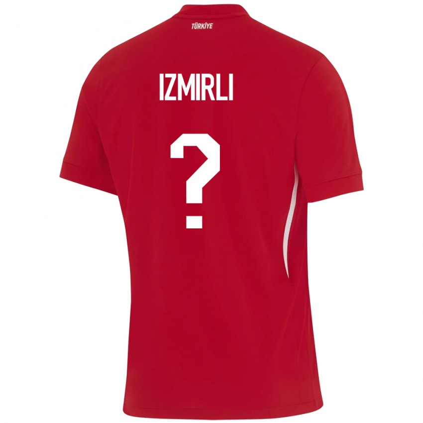 Kinder Türkei Ege İzmirli #0 Rot Auswärtstrikot Trikot 24-26 T-Shirt Österreich