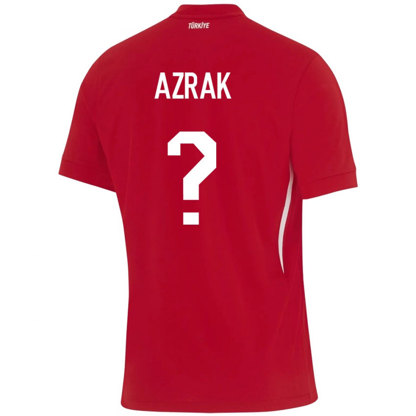 Kinder Türkei Yunus Azrak #0 Rot Auswärtstrikot Trikot 24-26 T-Shirt Österreich