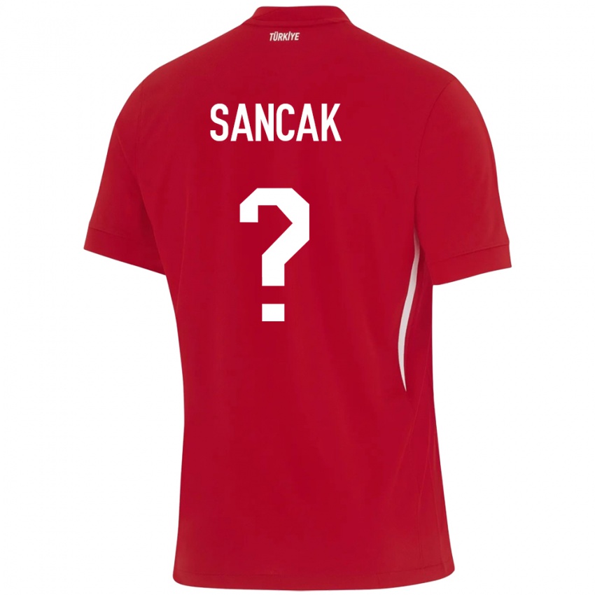 Kinder Türkei Tolga Sancak #0 Rot Auswärtstrikot Trikot 24-26 T-Shirt Österreich