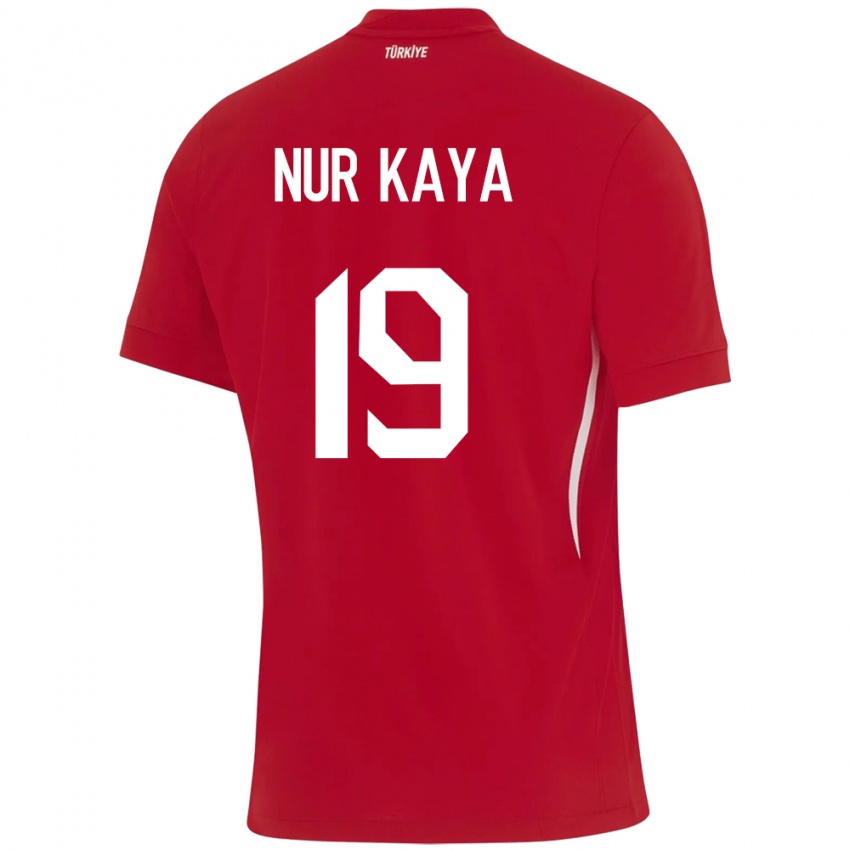 Kinder Türkei Cansu Nur Kaya #19 Rot Auswärtstrikot Trikot 24-26 T-Shirt Österreich