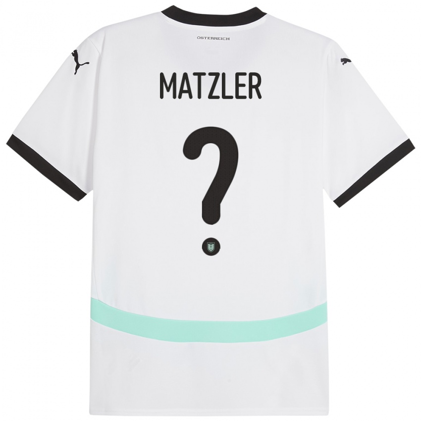 Kinder Österreich Leo Mätzler #0 Weiß Auswärtstrikot Trikot 24-26 T-Shirt Österreich