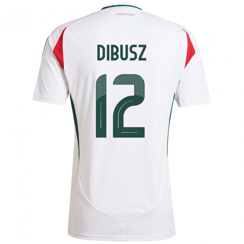 Kinder Ungarn Dénes Dibusz #12 Weiß Auswärtstrikot Trikot 24-26 T-Shirt Österreich