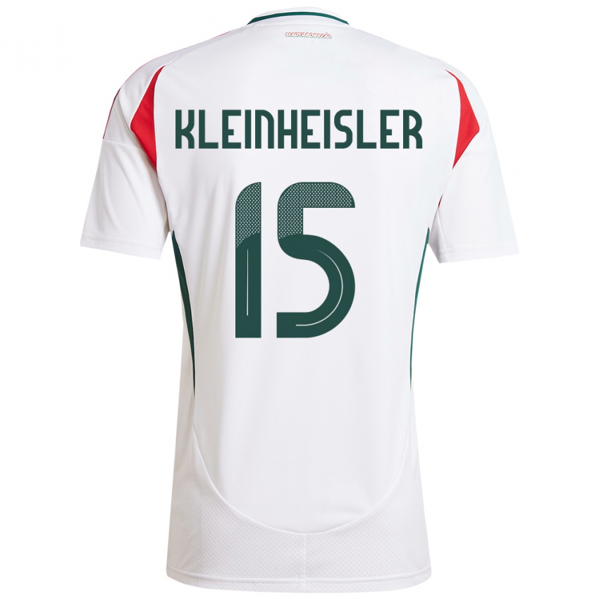 Kinder Ungarn László Kleinheisler #15 Weiß Auswärtstrikot Trikot 24-26 T-Shirt Österreich