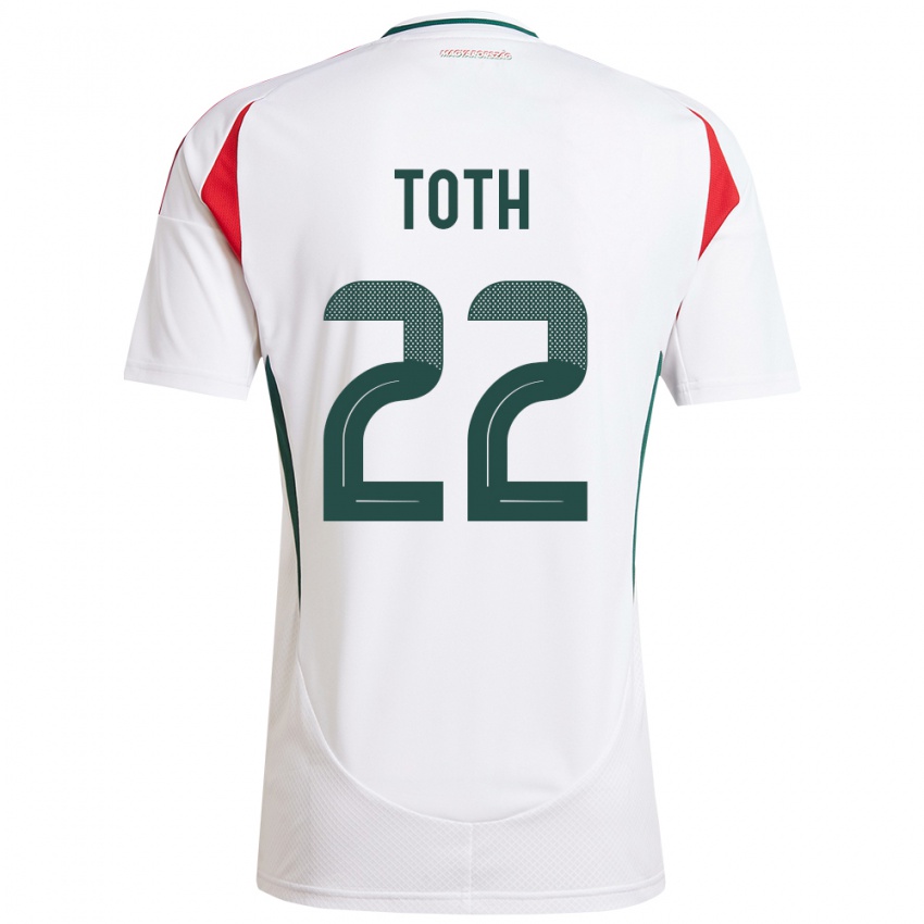 Kinder Ungarn Balázs Tóth #22 Weiß Auswärtstrikot Trikot 24-26 T-Shirt Österreich