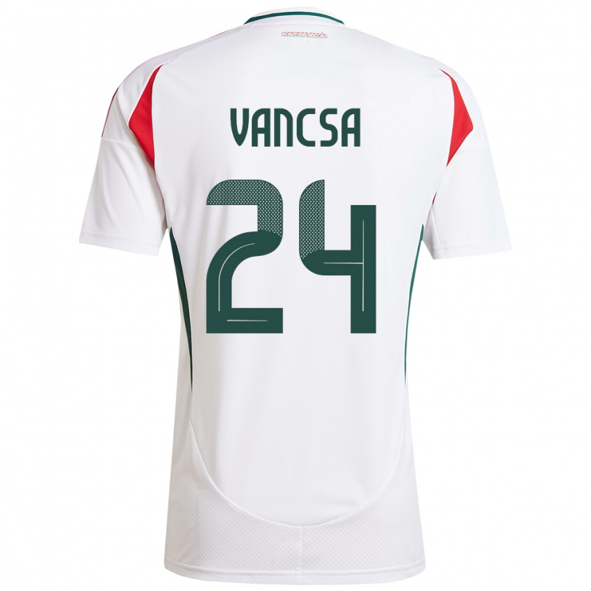 Kinder Ungarn Zalán Vancsa #24 Weiß Auswärtstrikot Trikot 24-26 T-Shirt Österreich