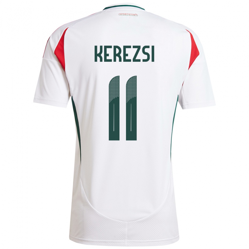 Kinder Ungarn Zalán Kerezsi #11 Weiß Auswärtstrikot Trikot 24-26 T-Shirt Österreich