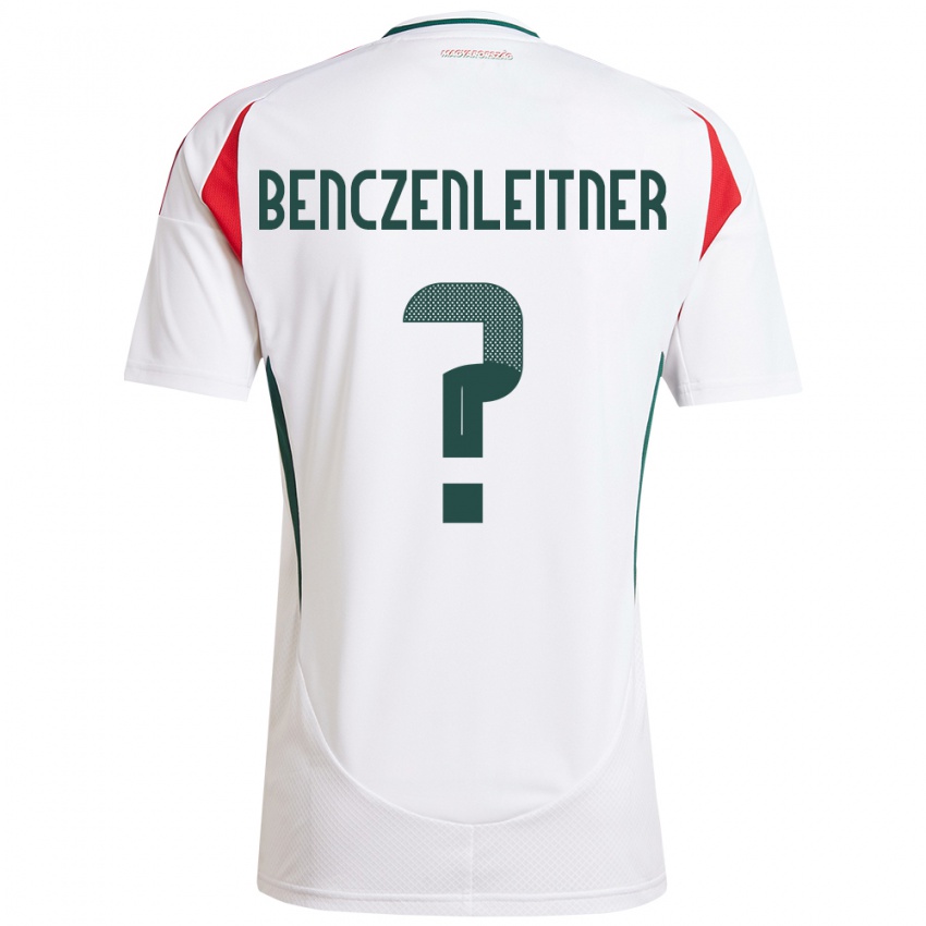 Kinder Ungarn Barna Benczenleitner #0 Weiß Auswärtstrikot Trikot 24-26 T-Shirt Österreich