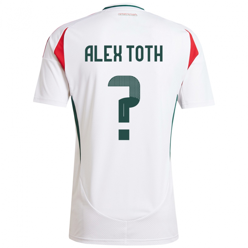 Kinder Ungarn Alex Tóth #0 Weiß Auswärtstrikot Trikot 24-26 T-Shirt Österreich