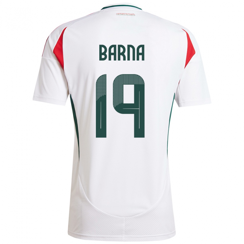 Kinder Ungarn Daniel Barna #19 Weiß Auswärtstrikot Trikot 24-26 T-Shirt Österreich