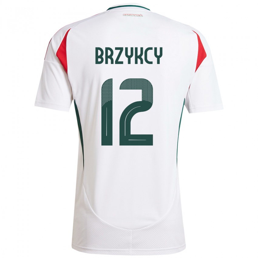 Kinder Ungarn Lauren Brzykcy #12 Weiß Auswärtstrikot Trikot 24-26 T-Shirt Österreich