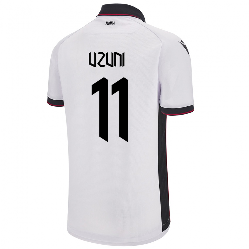 Kinder Albanien Myrto Uzuni #11 Weiß Auswärtstrikot Trikot 24-26 T-Shirt Österreich