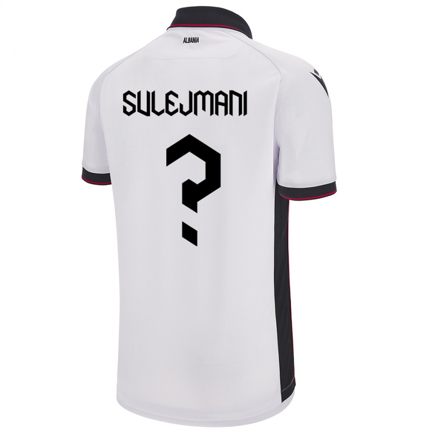 Kinder Albanien Muhadin Sulejmani #0 Weiß Auswärtstrikot Trikot 24-26 T-Shirt Österreich