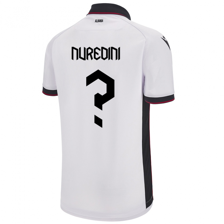 Kinder Albanien Ardit Nuredini #0 Weiß Auswärtstrikot Trikot 24-26 T-Shirt Österreich