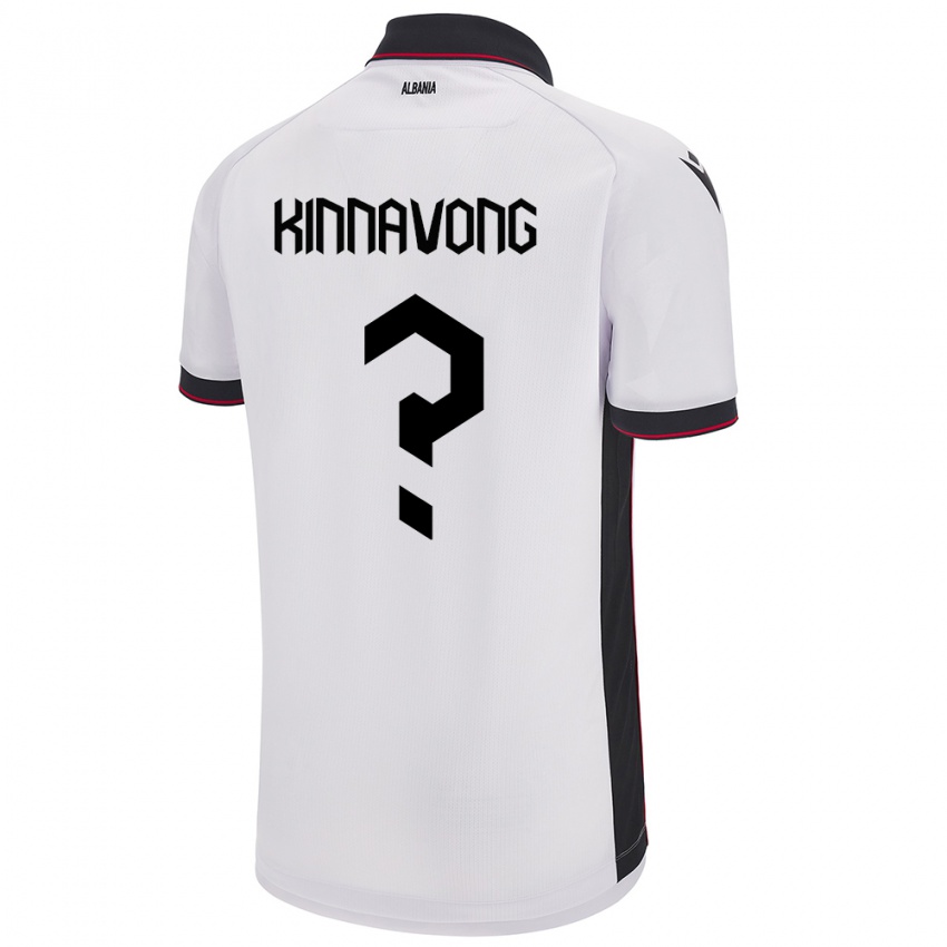 Kinder Albanien Jordan Kinnavong #0 Weiß Auswärtstrikot Trikot 24-26 T-Shirt Österreich